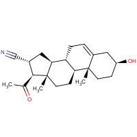 1434-54-4 (3S,8S,9S,10R,13S,14S,16R,17S)-17-acetyl-3-hydroxy-10,13-dimethyl-2,3,4,7,8,9,11,12,14,15,16,17-dodecahydro-1H-cyclopenta[a]phenanthrene-16-carbonitrile chemical structure