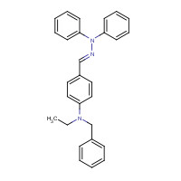 96861-52-8 N-benzyl-4-[(E)-(diphenylhydrazinylidene)methyl]-N-ethylaniline chemical structure