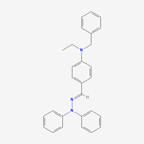 96861-52-8 N-benzyl-4-[(E)-(diphenylhydrazinylidene)methyl]-N-ethylaniline chemical structure