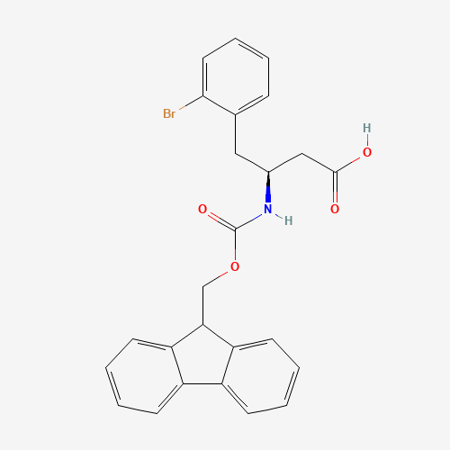 403661-79-0 (3S)-4-(2-bromophenyl)-3-(9H-fluoren-9-ylmethoxycarbonylamino)butanoic acid chemical structure
