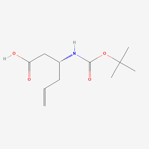 269726-94-5 (3R)-3-[(2-methylpropan-2-yl)oxycarbonylamino]hex-5-enoic acid chemical structure