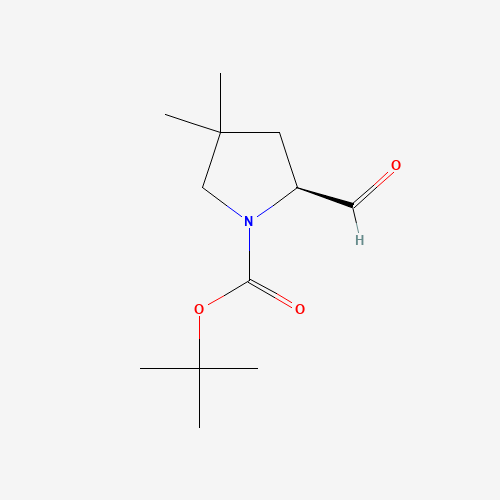 1369594-35-3 tert-butyl (2S)-2-formyl-4,4-dimethylpyrrolidine-1-carboxylate chemical structure