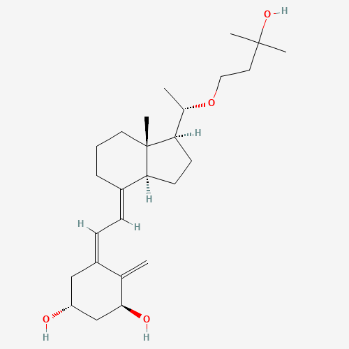 103909-75-7 (1R,3S,5Z)-5-[(2E)-2-[(1S,3aS,7aS)-1-[(1S)-1-(3-hydroxy-3-methylbutoxy)ethyl]-7a-methyl-2,3,3a,5,6,7-hexahydro-1H-inden-4-ylidene]ethylidene]-4-methylidenecyclohexane-1,3-diol chemical structure
