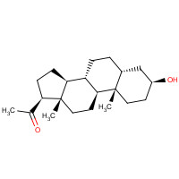 128-21-2 1-[(3S,5R,8R,9S,10S,13S,14S,17S)-3-hydroxy-10,13-dimethyl-2,3,4,5,6,7,8,9,11,12,14,15,16,17-tetradecahydro-1H-cyclopenta[a]phenanthren-17-yl]ethanone chemical structure