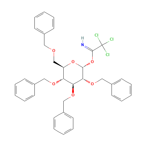 74808-09-6 [(2R,3R,4S,5R,6R)-3,4,5-tris(phenylmethoxy)-6-(phenylmethoxymethyl)oxan-2-yl] 2,2,2-trichloroethanimidate chemical structure