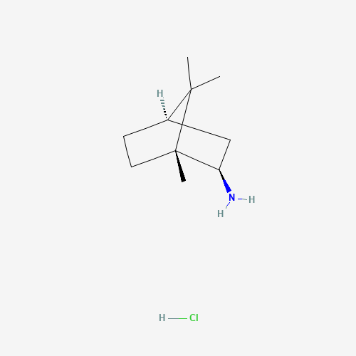 24629-78-5 (1R,3R,4R)-4,7,7-trimethylbicyclo[2.2.1]heptan-3-amine;hydrochloride chemical structure