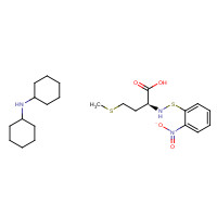 7675-52-7 N-cyclohexylcyclohexanamine;(2S)-4-methylsulfanyl-2-[(2-nitrophenyl)sulfanylamino]butanoic acid chemical structure