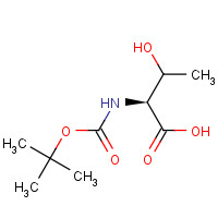 23082-29-3 (2S)-3-hydroxy-2-[(2-methylpropan-2-yl)oxycarbonylamino]butanoic acid chemical structure