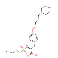 144494-65-5 (2S)-2-(butylsulfonylamino)-3-[4-(4-piperidin-4-ylbutoxy)phenyl]propanoic acid chemical structure