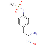 137499-43-5 N'-hydroxy-2-[4-(methanesulfonamido)phenyl]ethanimidamide chemical structure