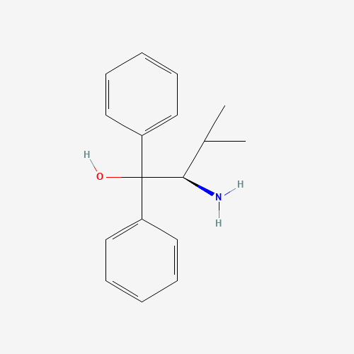 86695-06-9 (2R)-2-amino-3-methyl-1,1-diphenylbutan-1-ol chemical structure