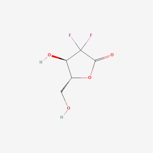95058-77-8 (4R,5R)-3,3-difluoro-4-hydroxy-5-(hydroxymethyl)oxolan-2-one chemical structure