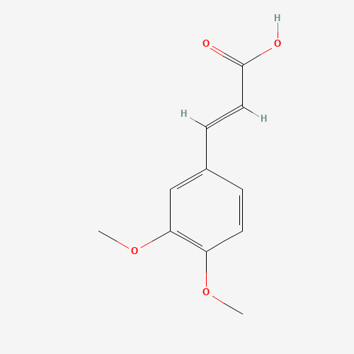 14737-89-4 (E)-3-(3,4-dimethoxyphenyl)prop-2-enoic acid chemical structure
