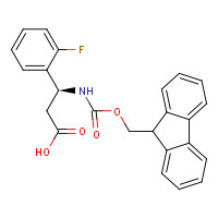 507472-13-1 (3S)-3-(9H-fluoren-9-ylmethoxycarbonylamino)-3-(2-fluorophenyl)propanoic acid chemical structure