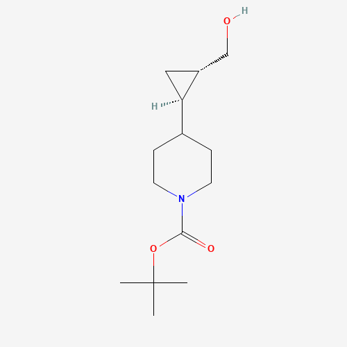 1192063-94-7 tert-butyl 4-[(1R,2S)-2-(hydroxymethyl)cyclopropyl]piperidine-1-carboxylate chemical structure