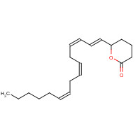 73279-37-5 6-[(1E,3Z,6Z,9Z)-pentadeca-1,3,6,9-tetraenyl]oxan-2-one chemical structure