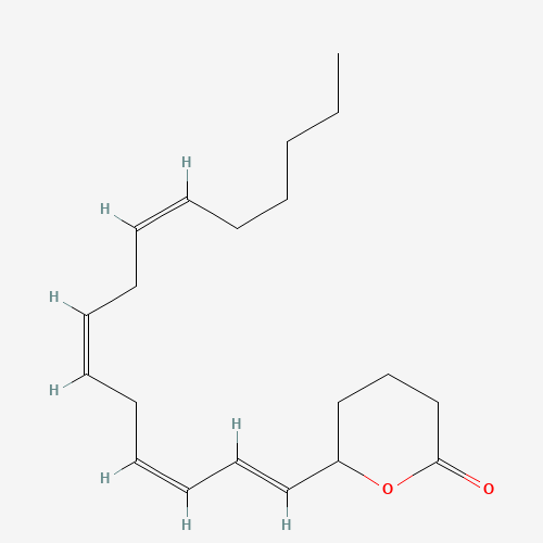 73279-37-5 6-[(1E,3Z,6Z,9Z)-pentadeca-1,3,6,9-tetraenyl]oxan-2-one chemical structure