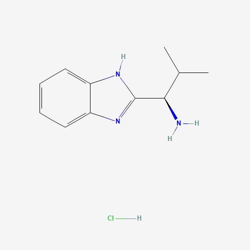 1234863-36-5 (1R)-1-(1H-benzimidazol-2-yl)-2-methylpropan-1-amine;hydrochloride chemical structure