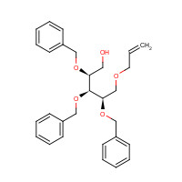 111549-97-4 (2S,3S,4R)-2,3,4-tris(phenylmethoxy)-5-prop-2-enoxypentan-1-ol chemical structure