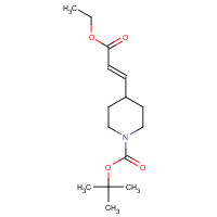 162504-86-1 tert-butyl 4-[(E)-3-ethoxy-3-oxoprop-1-enyl]piperidine-1-carboxylate chemical structure
