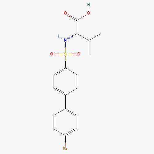 199850-67-4 (2S)-2-[[4-(4-bromophenyl)phenyl]sulfonylamino]-3-methylbutanoic acid chemical structure