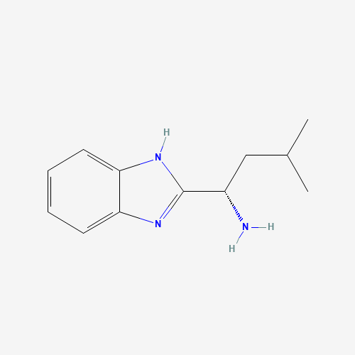 59592-31-3 (1S)-1-(1H-benzimidazol-2-yl)-3-methylbutan-1-amine chemical structure