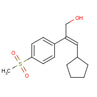 731017-34-8 (E)-3-cyclopentyl-2-(4-methylsulfonylphenyl)prop-2-en-1-ol chemical structure