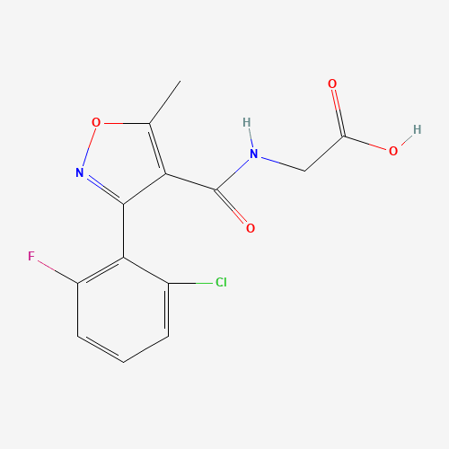 866150-92-7 2-({[3-(2-chloro-6-fluorophenyl)-5-methyl-4-isoxazolyl]carbonyl}amino)acetic acid chemical structure