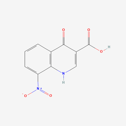 35973-25-2 4-hydroxy-8-nitroquinoline-3-carboxylic acid chemical structure