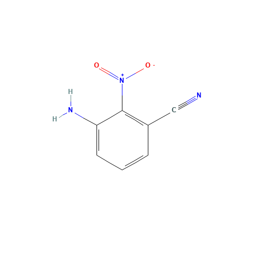 408502-45-4 Benzonitrile, 3-aMino-2-nitro- chemical structure