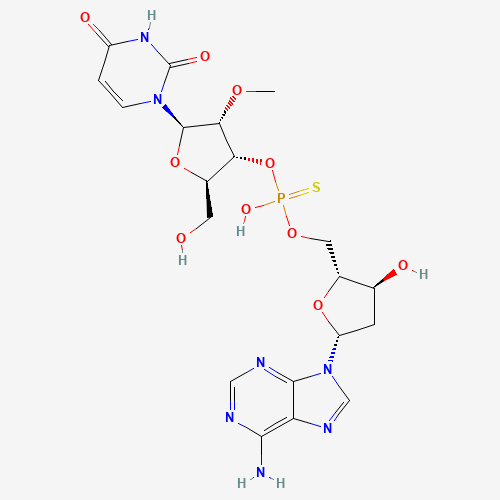 475650-36-3 2'-O-Methyl-p-thiouridynyl-(3'->5')-2'-deoksyadenosine chemical structure