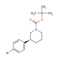 1476776-55-2 tert-butyl (3S)-3-(4-bromophenyl)piperidine-1-carboxylate chemical structure