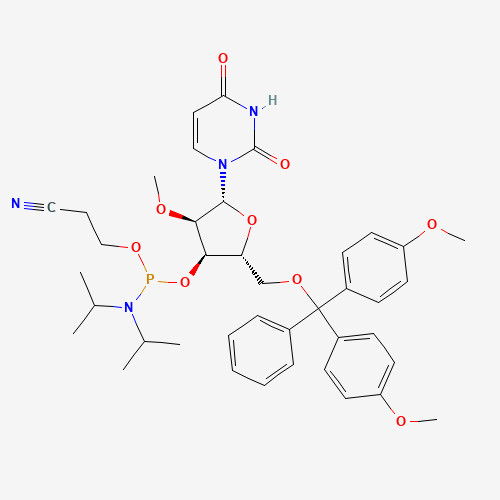 110764-79-9 2'-Deoxy-2'-O-Me-5'-O-DMT-Uridine-3'-CED Phosphoramidite chemical structure
