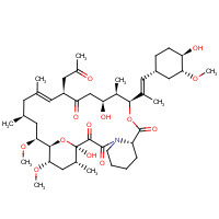 124554-37-6 ((1R,9S,12S,13R,14S,17R,18E,21S,23S,24R,25S,27R)-1,14-dihydroxy-12-{(E)-2-[(1R,3R,4R)-4-hydroxy-3-methoxycyclohexyl]-1-methylvinyl}-23,25-dimethoxy13,19,21,27-tetramethyl-17-(2-oxopropyl)-11,28-dioxa-4-azatricyclo[22.3.1.04.9]-octacos-18-ene-2,3,10,16-tetrone) chemical structure