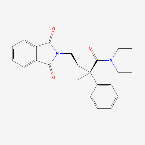 1237261-65-2 (1S,2R)-2-[(1,3-dioxoisoindol-2-yl)methyl]-N,N-diethyl-1-phenylcyclopropane-1-carboxamide chemical structure