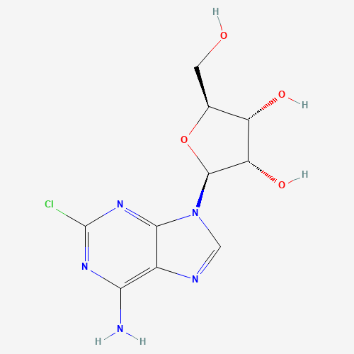 72635-67-7 (2S,3S,4R,5S)-2-(6-amino-2-chloropurin-9-yl)-5-(hydroxymethyl)oxolane-3,4-diol chemical structure