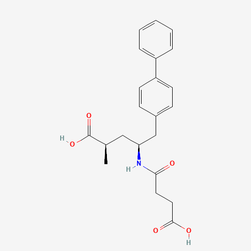 149709-44-4 (2R,4S)-4-(3-carboxypropanoylamino)-2-methyl-5-(4-phenylphenyl)pentanoic acid chemical structure