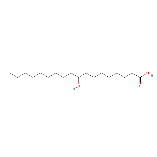 3384-24-5 9-hydroxystearic acid chemical structure