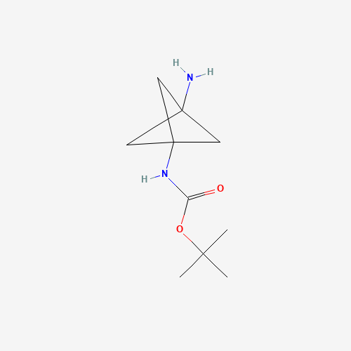 1638767-25-5 tert-butyl N-(1-amino-3-bicyclo[1.1.1]pentanyl)carbamate chemical structure