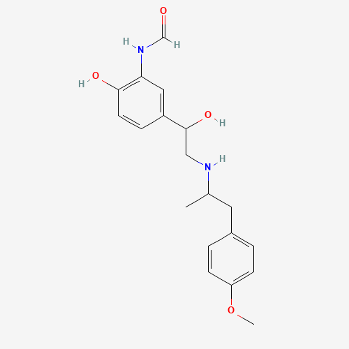 128954-45-0 N-[2-hydroxy-5-[1-hydroxy-2-[1-(4-methoxyphenyl)propan-2-ylamino]ethyl]phenyl]formamide chemical structure