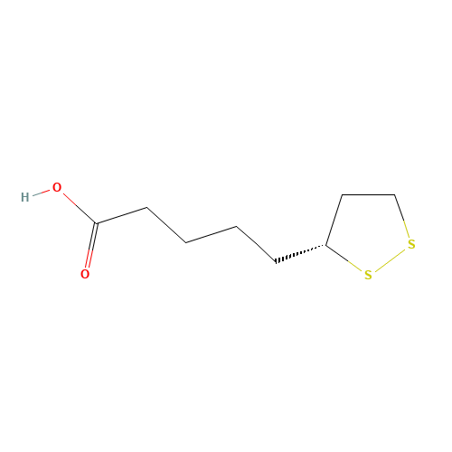 1200-22-2 (R)-(+)-1,2-Dithiolane-3-pentanoic acid chemical structure
