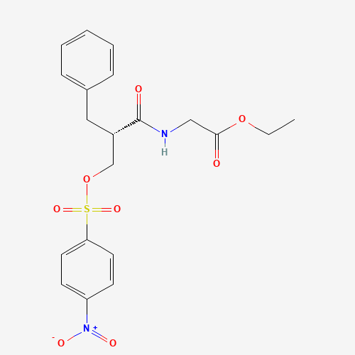 1404514-08-4 (S)-ethyl 2-(2-benzyl-3-(4-nitrophenylsulfonyloxy)propanaMido)acetate chemical structure