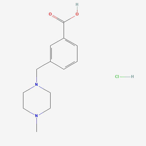 934020-51-6 3-(4-METHYL-PIPERAZIN-1-YLMETHYL)-BENZOIC ACID HYDROCHLORIDE chemical structure