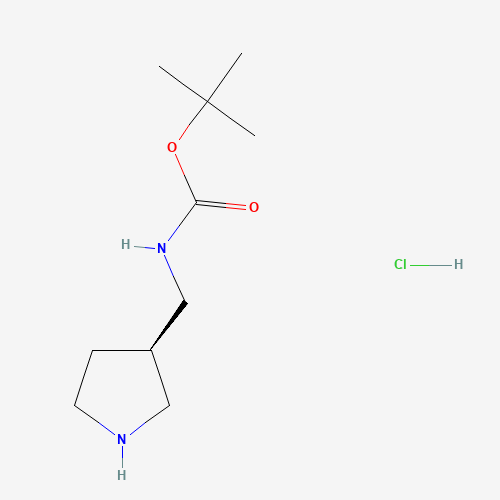 1217858-20-2 R-3-(BOC-AMINOMETHYL)-PYRROLIDINE-HCl chemical structure