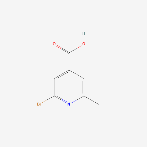 25462-84-4 2-bromo-6-methylpyridine-4-carboxylic acid chemical structure