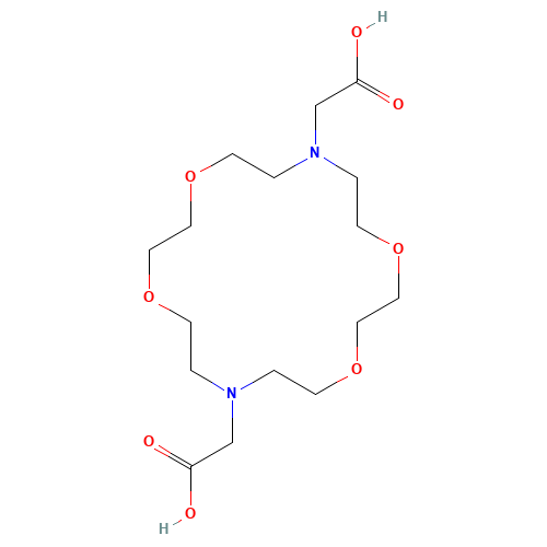72912-01-7 1,4,10,13-Tetraoxa-7,16-diazacyclooctadecane-N,N'-diethanoic acid chemical structure