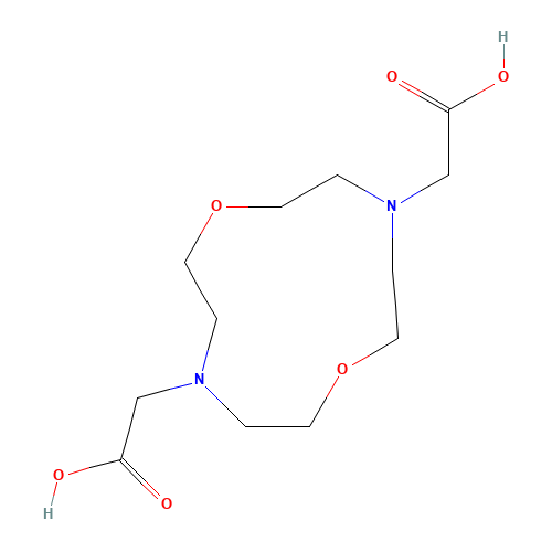 86952-03-6 1,7-Dioxa-4,10-diazacyclododecan-4,10-diethanoic acid chemical structure