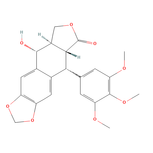 518-28-5 Podophyllotoxin chemical structure