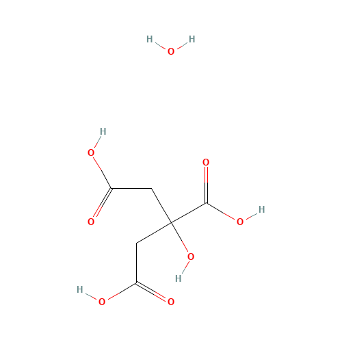 5949-29-1 Citric acid monohydrate chemical structure