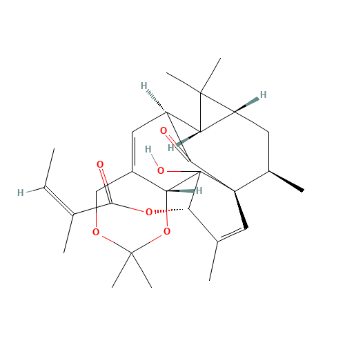 87980-68-5 Ingenol 5,20-acetonide 3-angelate chemical structure